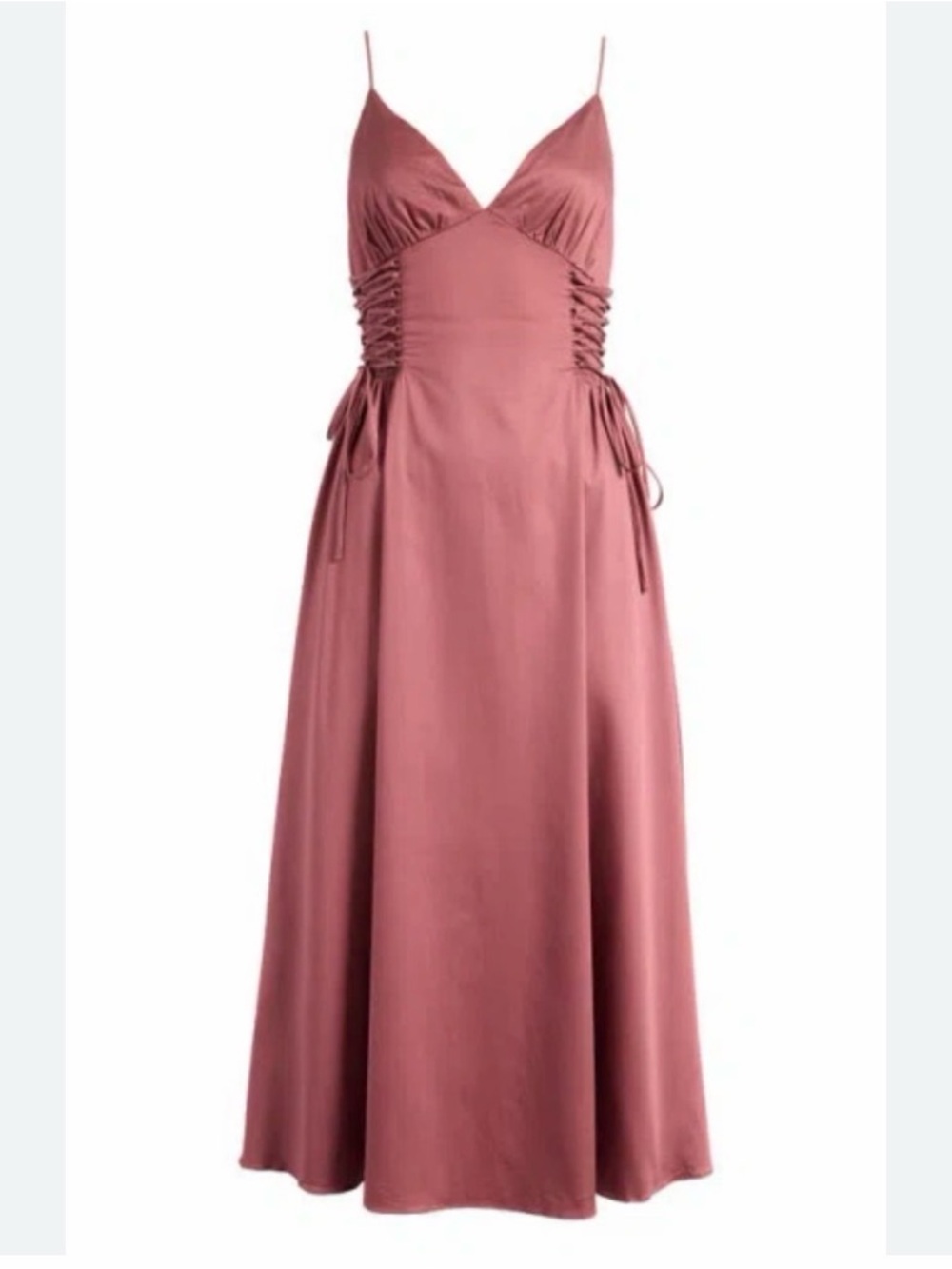 Astr Rose Mauve Spaghetti Strap Maxi Dress
